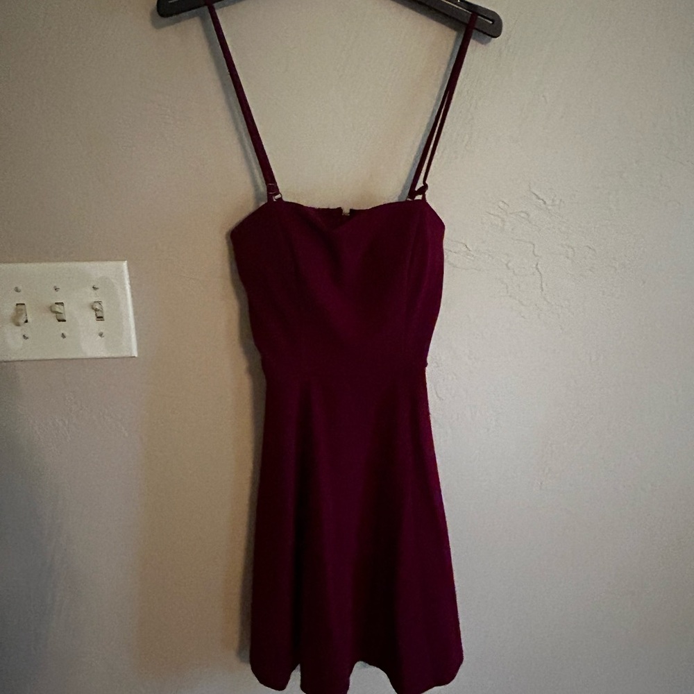 City Triangles Red Spaghetti Strap Mini Sundress